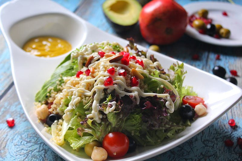 Loaded nachos with guacamole, jalapeños and cheese